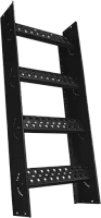 Лестница-крыльцо ROOFSYSTEMS PRESTIGE ZN 485 длина 1,2 м универсальная RAL 9005