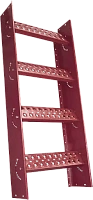 Лестница-крыльцо ROOFSYSTEMS PRESTIGE ZN 485 длина 1,2 м для фальцевой кровли RAL 3011