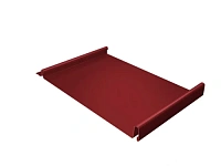 Панель кликфальц Pro Grand Line 0,5 мм Satin с пленкой на замках RAL 3011 (красный)