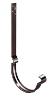 Крюк длинный из стальной полосы Grand Line 125/90 мм RAL 8017 - коричневый шоколад