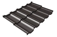 Металлочерепица Grand Line Kvinta Uno 0,5 мм Rooftop Matte RR 32 (т-коричневый)