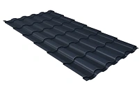 Металлочерепица Grand Line Kredo 0,45 мм Drap RAL 7024 (т-серый)