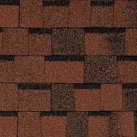 Гибкая черепица двухслойная Tegola Top Shingle ПРЕМЬЕР Красно -коричневый