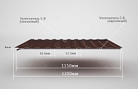 Уплотнитель РуфИзол С-8 (1,5 м)
