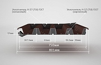 Уплотнитель РуфИзол Н-57 ГОСТ (0,75 м)