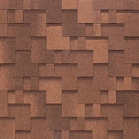Гибкая черепица однослойная Tegola Nobil Tile АКЦЕНТ Красно-коричневый